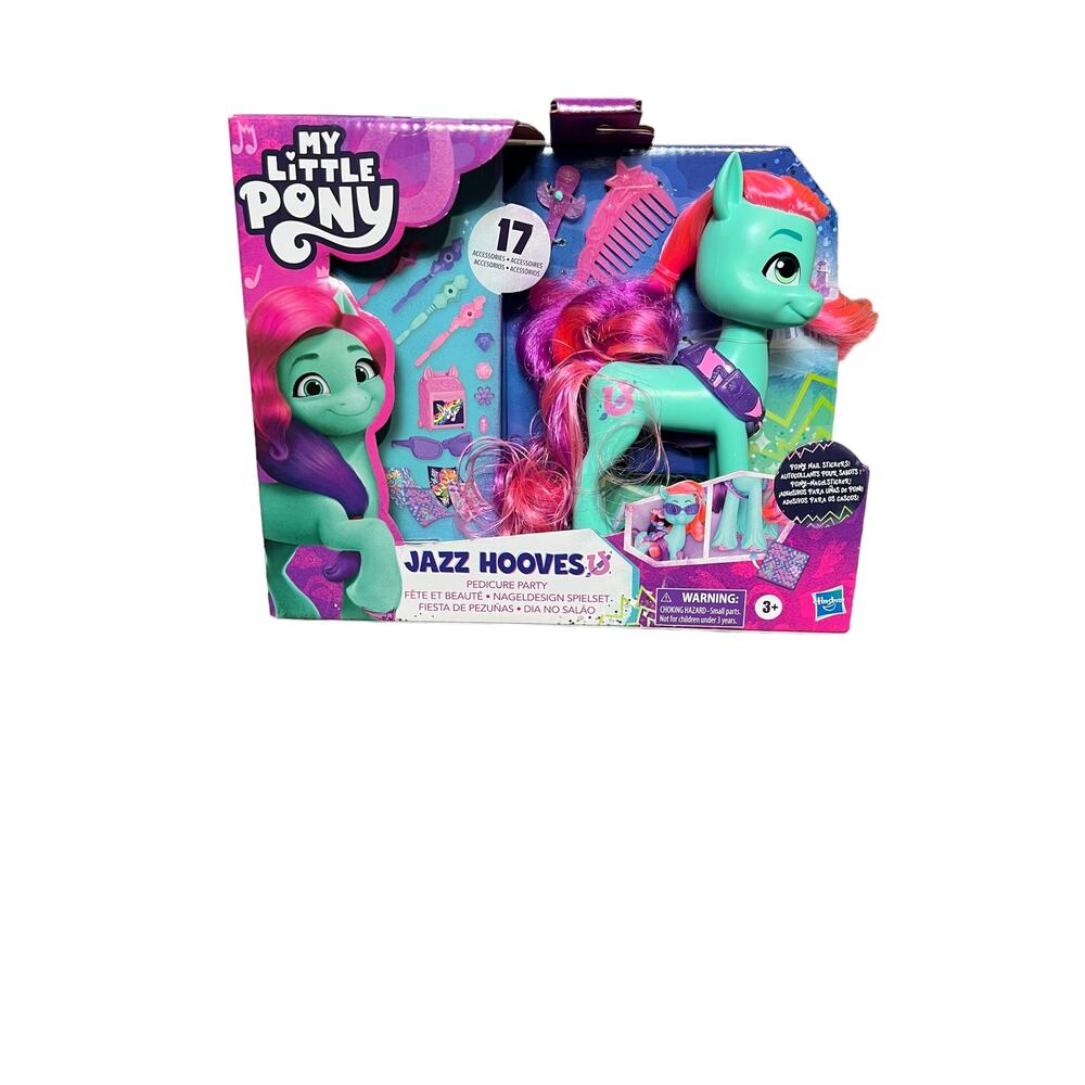 My Little Pony JAZZ HOOVES Pedicure Party 6” Figure Accessories & Stickers MLP